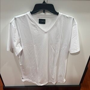 Cuts Clothing White V-Neck Tee